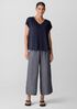 Organic Linen Jersey V-Neck Tee