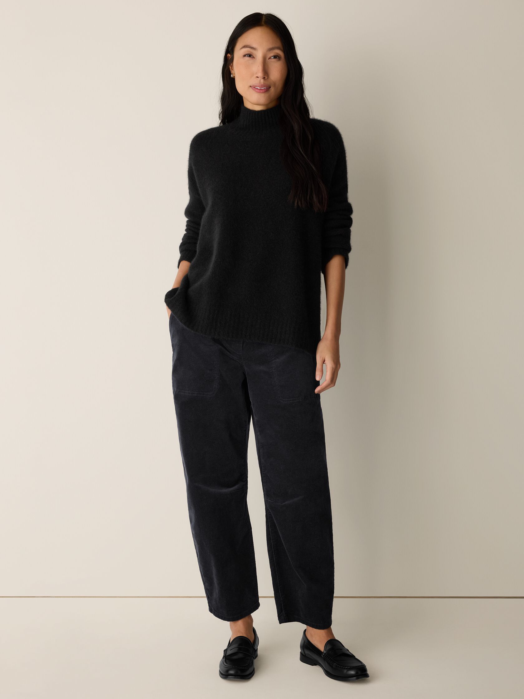 Cashmere Silk Bliss Turtleneck Top