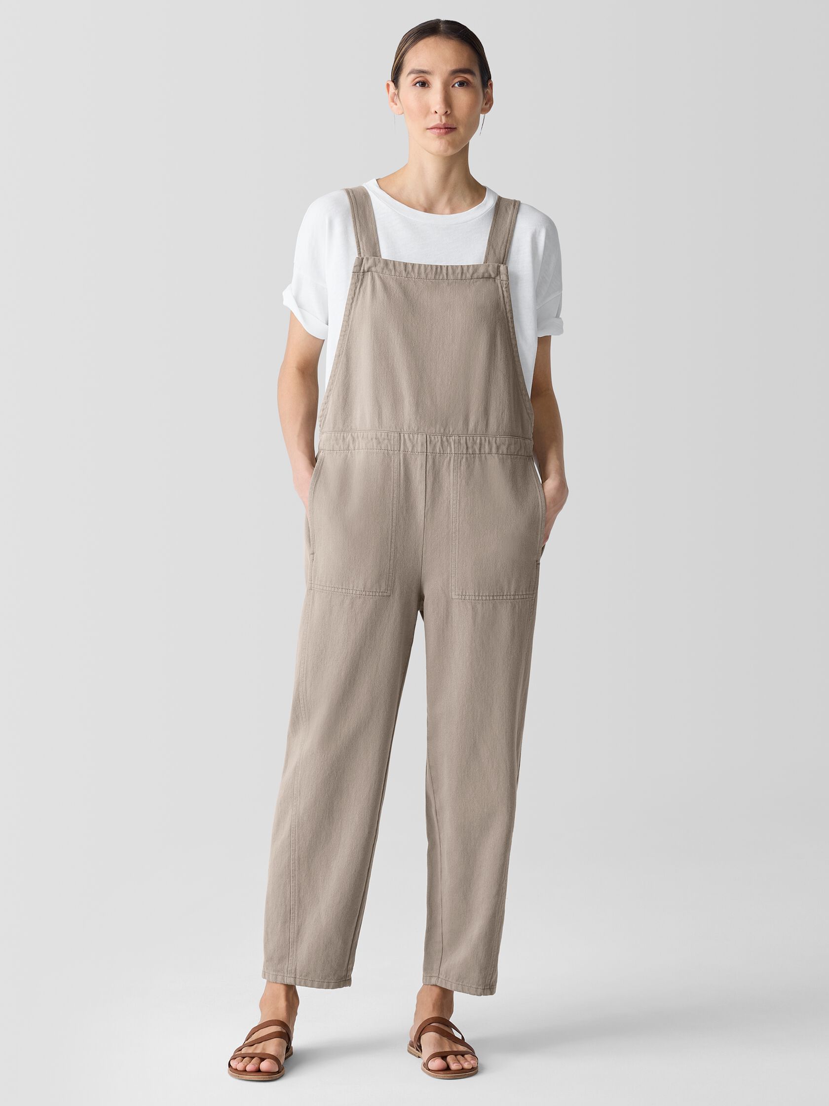 Garment-Dyed Utility Organic Cotton Overalls
