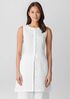 Organic Linen Round Neck Long Vest