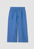 Washed Organic Linen Délavé Wide-Leg Pant