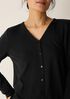Stretch Jersey Knit Button-Front Top