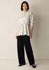 Silk Twill Band Collar Shirt