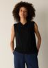 Stretch Silk Jersey Cowl Neck Tank