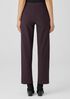 Washable Stretch Crepe Straight Pant