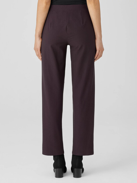 Washable Stretch Crepe Straight Pant