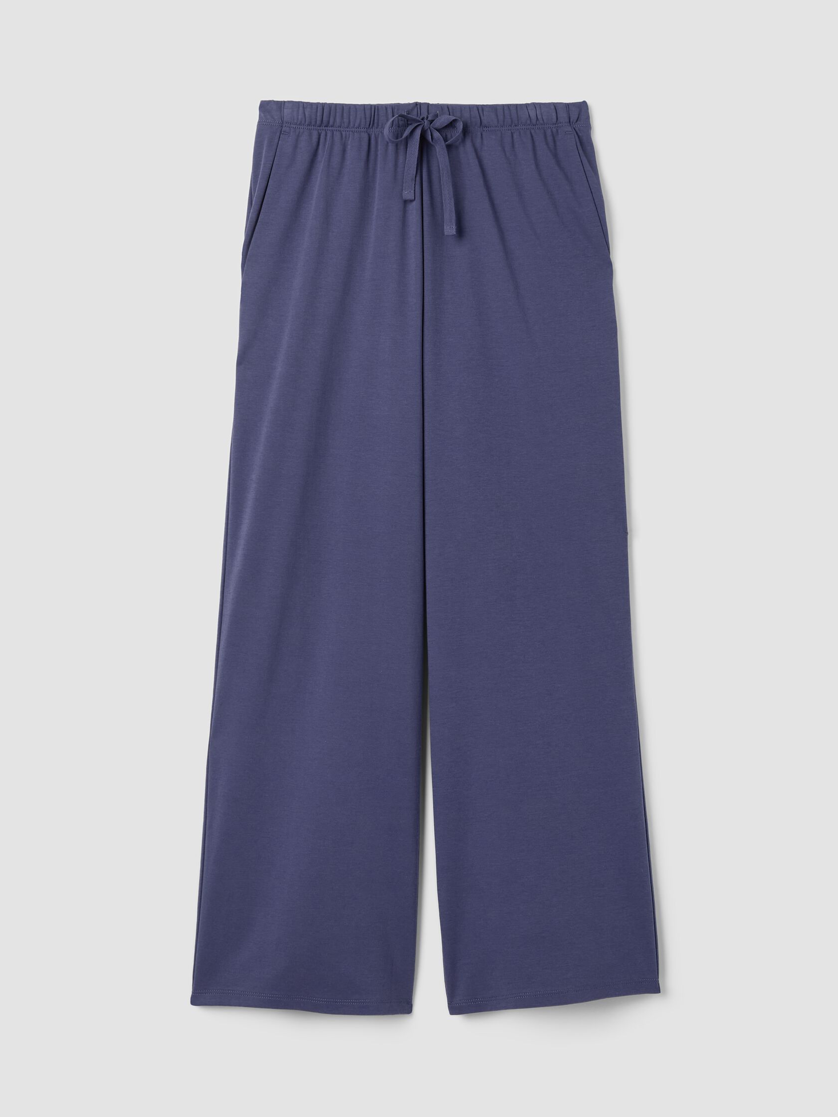 Organic Cotton Interlock Wide-Leg Sleep Pant