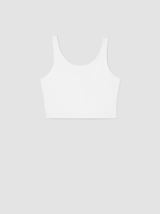 Pima Cotton Stretch Jersey Cropped Tank