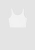 Pima Cotton Stretch Jersey Cropped Tank