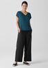 Organic Linen Jersey V-Neck Tee