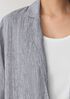 Puckered Organic Linen Stripe Blazer