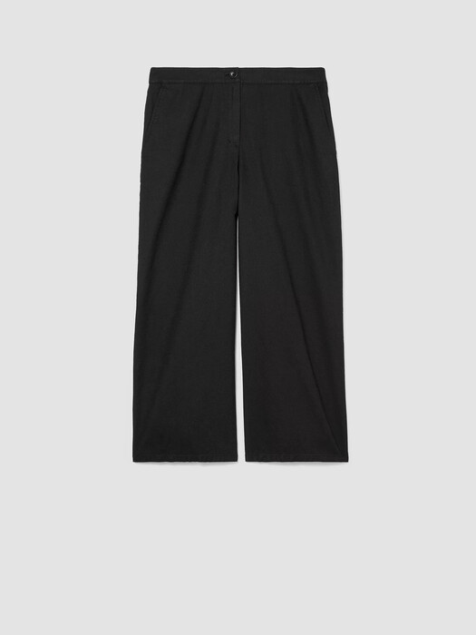 Organic Cotton Hemp Stretch Wide-Leg Pant