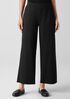 Cotton Blend Ponte Wide-Leg Pant
