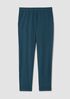 Washable Stretch Crepe Cuffed Pant