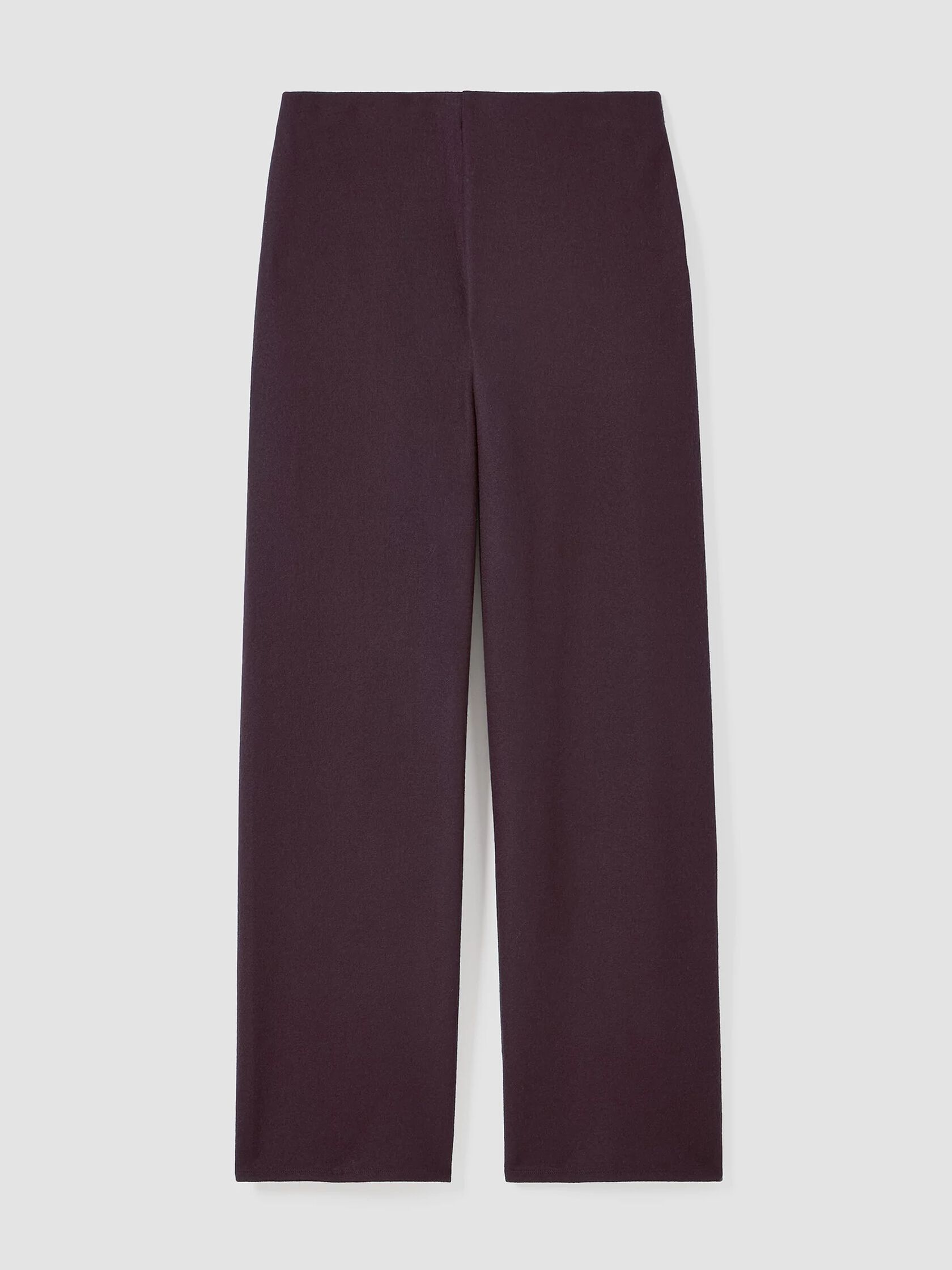 Boiled Wool Jersey Straight Pant