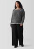 Peruvian Organic Cotton Boucle Crew Neck Top