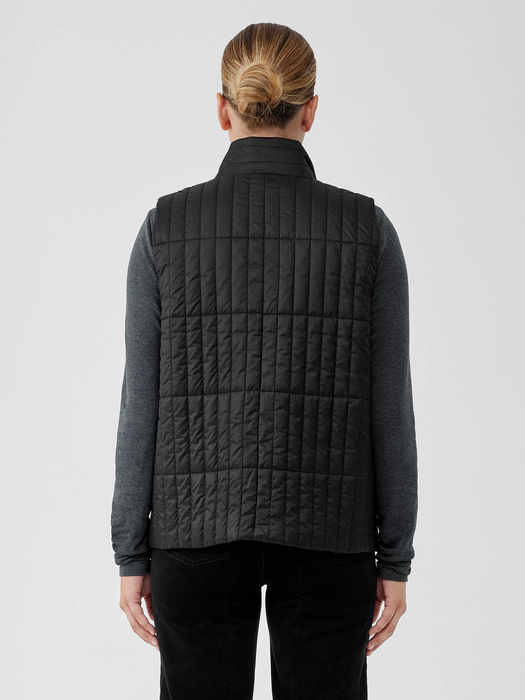 Eggshell Recycled Nylon Quilted Vest