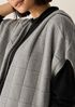 Cotton and Recycled Cashmere Hooded Poncho