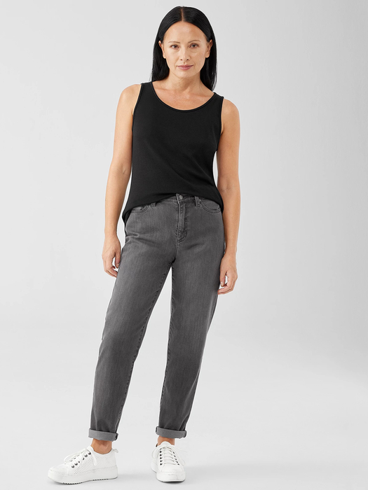 Organic Cotton Stretch High-Waisted Jean