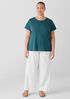 Organic Linen Jersey Crew Neck Tee