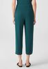 Ribbed Organic Cotton Blend Straight Pant