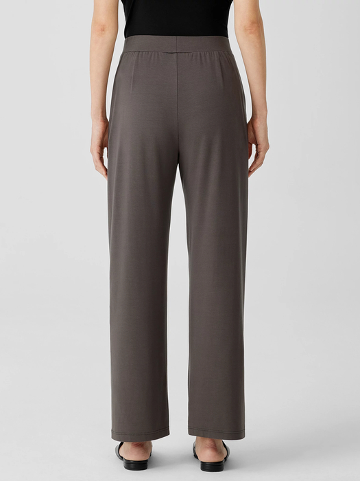 Stretch Jersey Knit Straight Pant