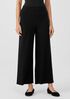 Stretch Jersey Knit Wide-Leg Pant