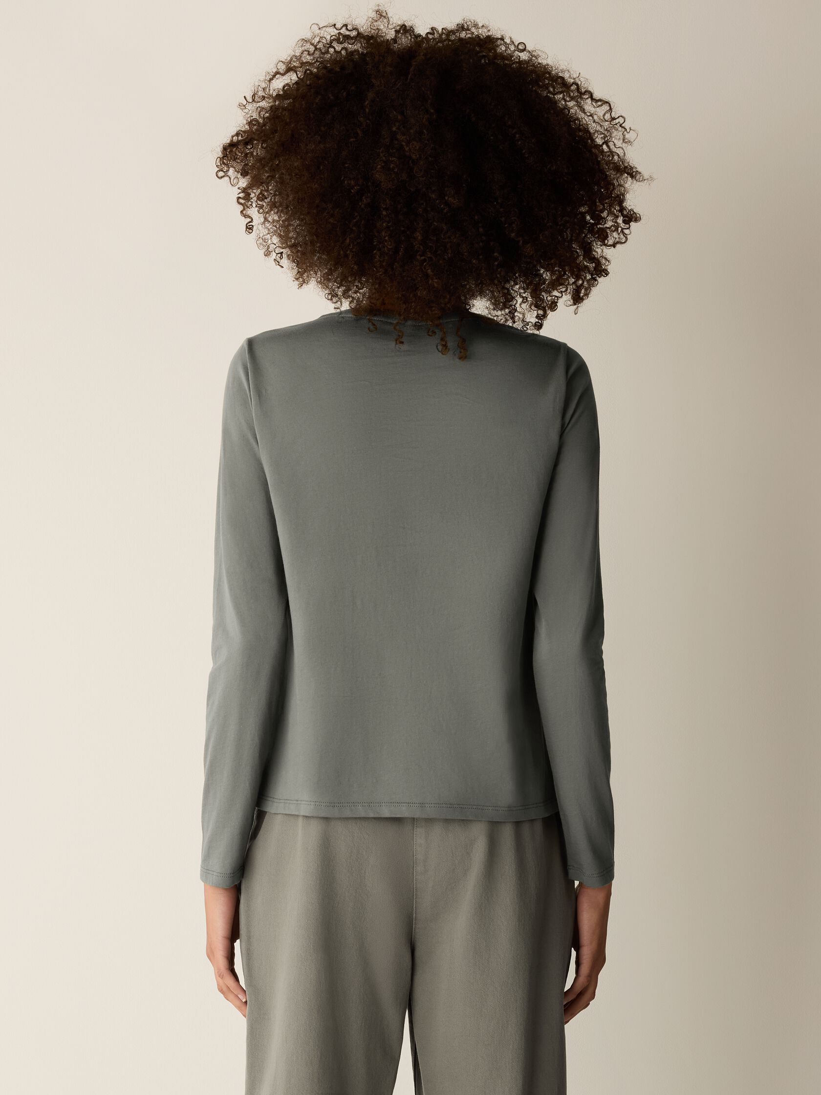 Organic Pima Cotton Jersey Long-Sleeve Tee