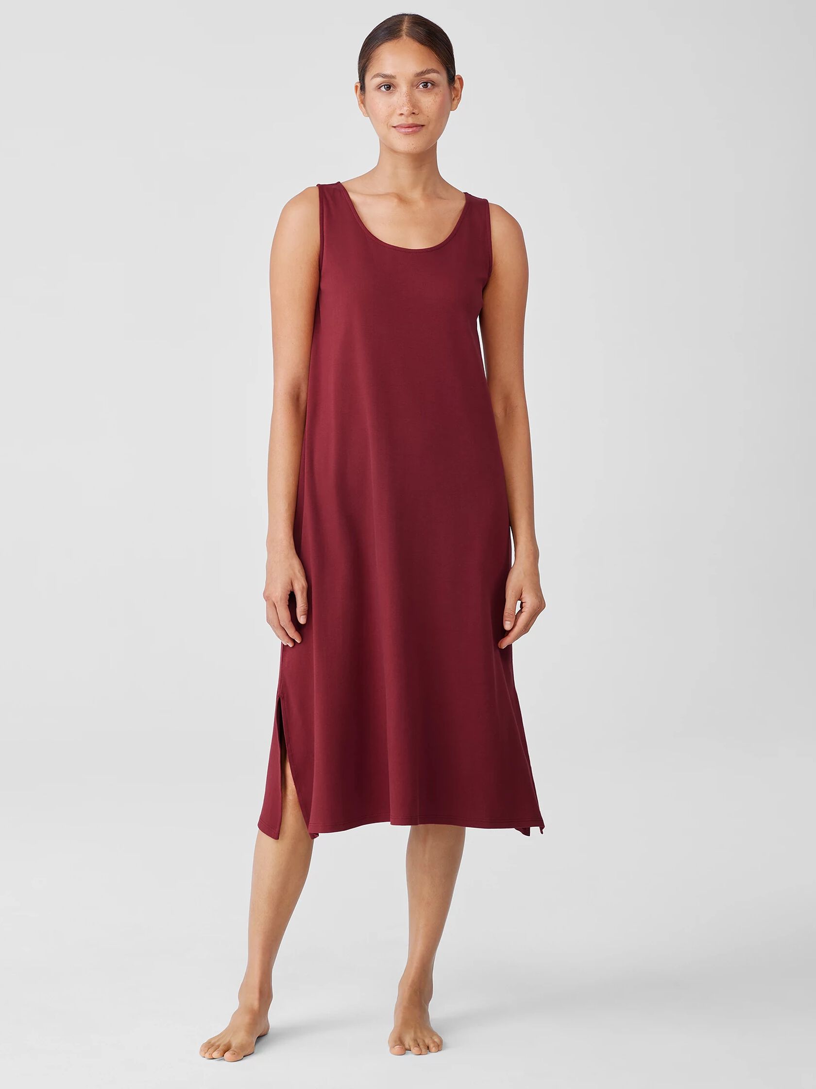 Organic Cotton Interlock Tank Sleep Dress