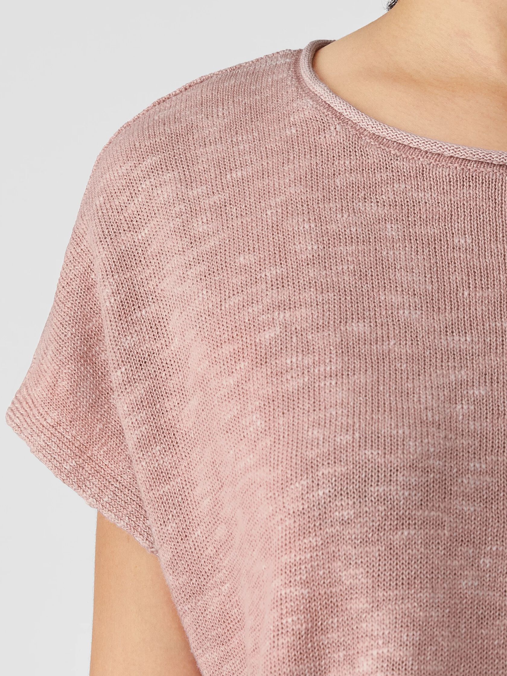 Organic Cotton Linen Slub Square Top