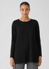 Cozy Brushed Terry Jewel Neck Top