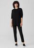 Pima Cotton Stretch Jersey High-Waisted Pant