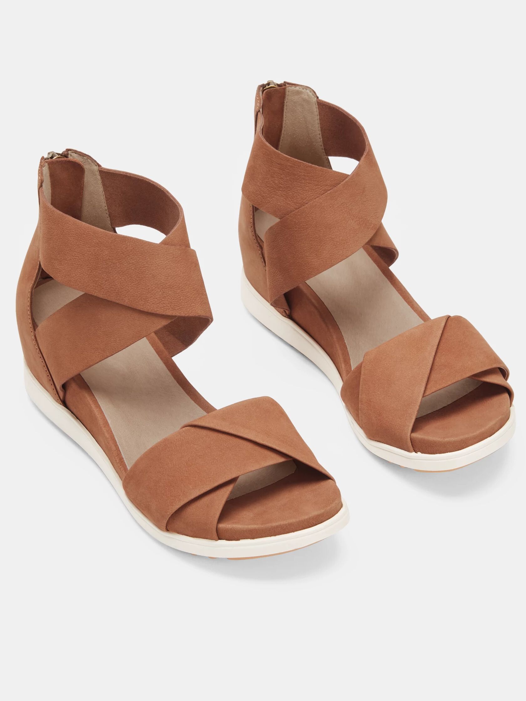 Viv Tumbled Nubuck Wedge Sandal
