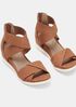 Viv Tumbled Nubuck Wedge Sandal