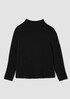 Cashmere Silk Boucle Bliss Turtleneck Top