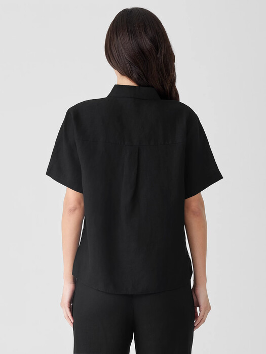 Handkerchief Linen Short-Sleeve Shirt