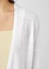 Organic Linen Cotton Tuck Cropped Cardigan