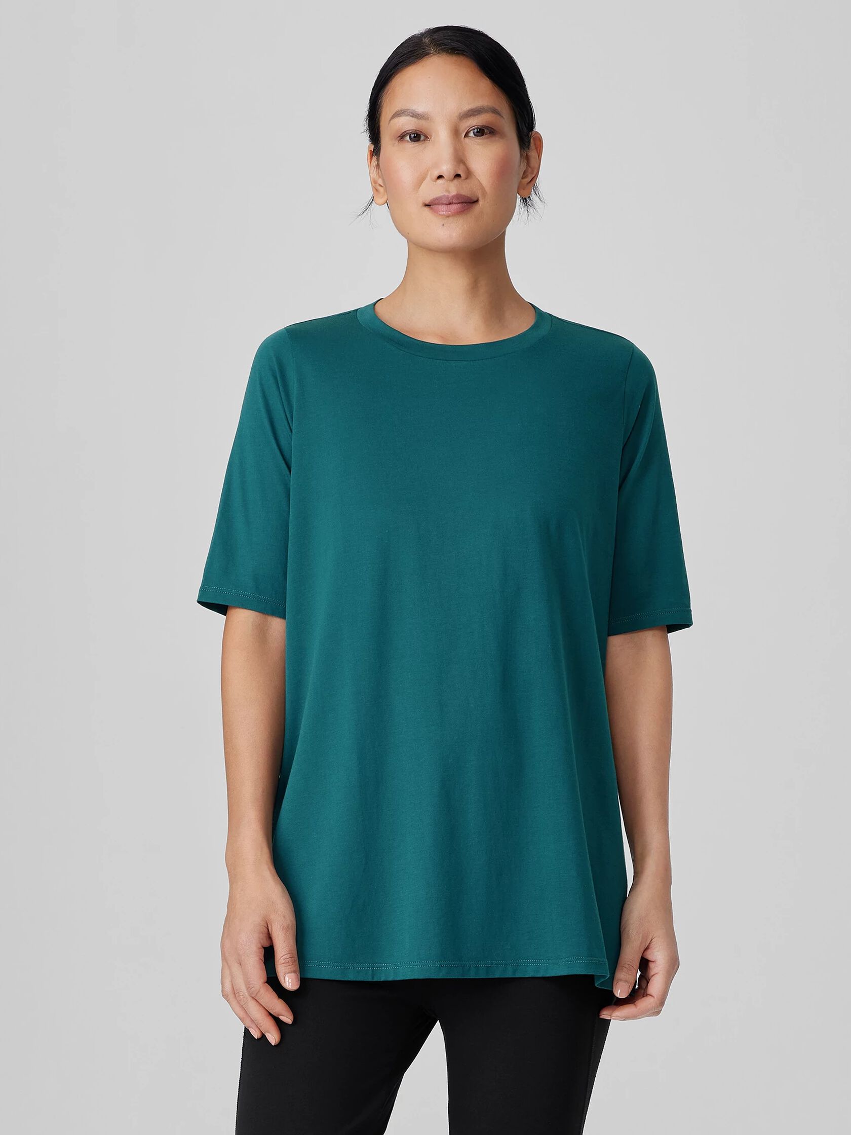 Organic Pima Cotton Jersey Long Tee