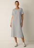 Striped Organic Cotton Slub Tee Dress