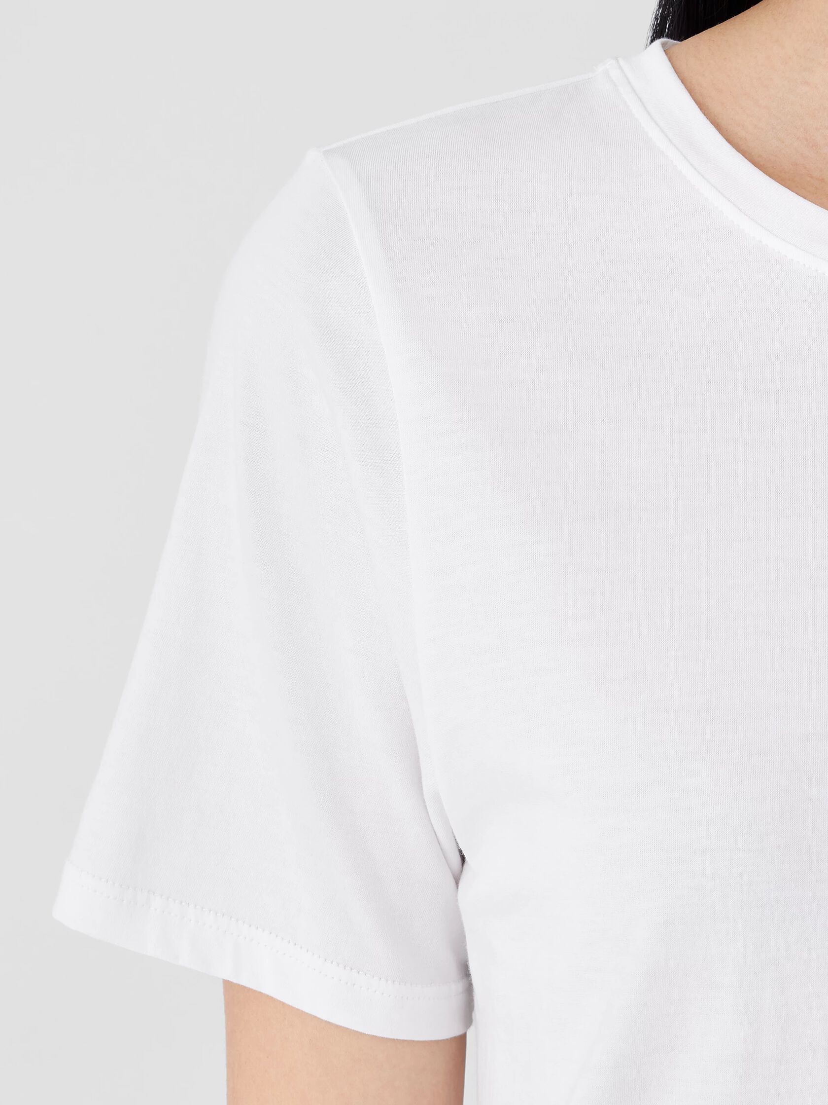 Organic Pima Cotton Jersey Round Neck Tee