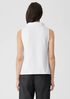 Pima Cotton Stretch Jersey Funnel Neck Tank