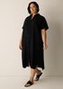 Organic Cotton Lofty Gauze Classic Collar Shirtdress