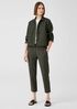 Organic Cotton Hemp Tapered Ankle Pant