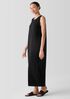 Stretch Jersey Knit Round Neck Dress