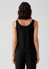 Stretch Silk Jersey Scoop Neck Tank