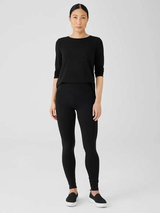 Stretch Jersey Knit Leggings EILEEN FISHER