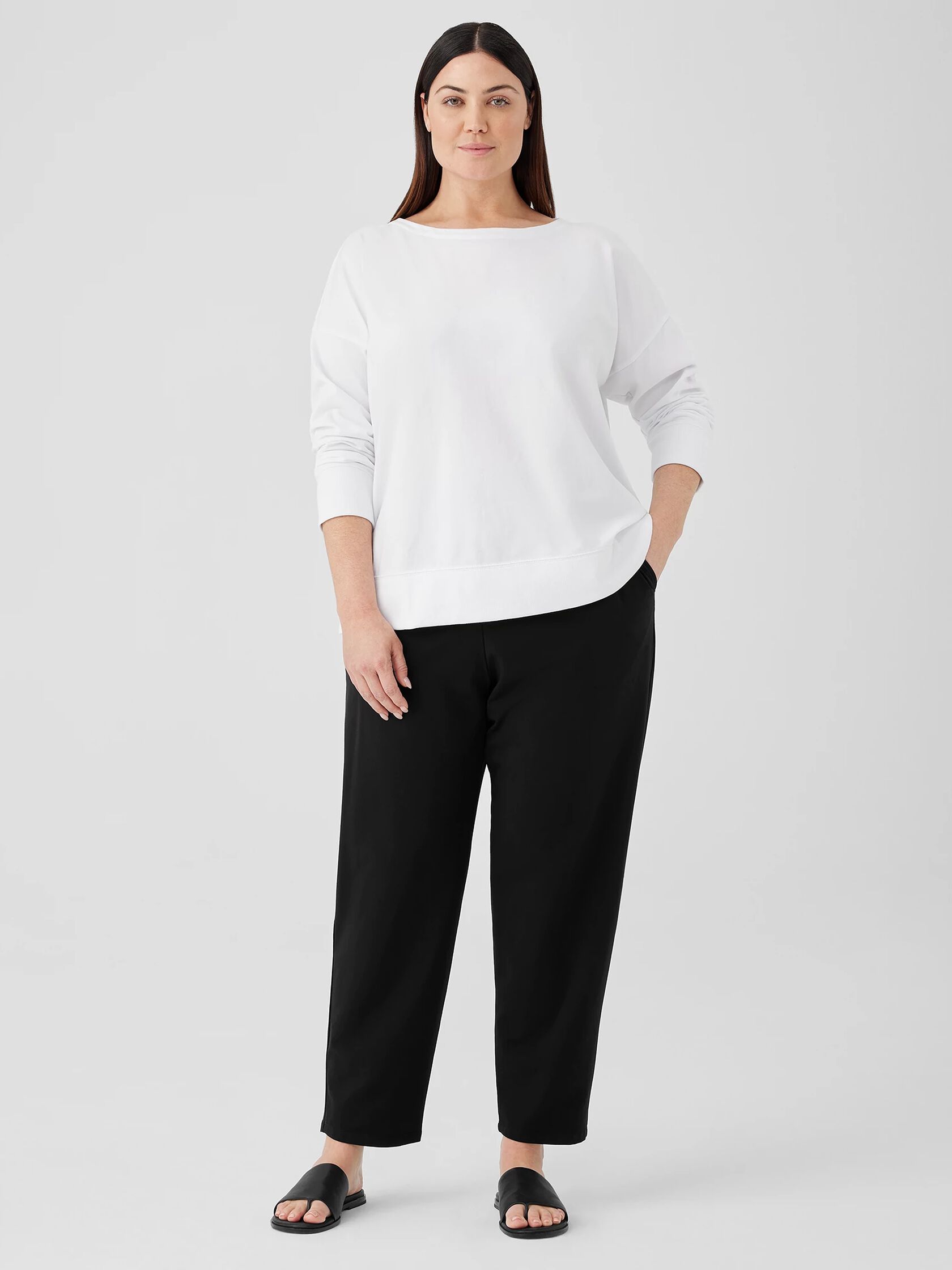 Pima Cotton Stretch Jersey Tapered Pant