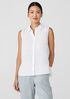 Organic Handkerchief Linen Sleeveless Shirt