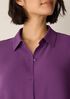 Silk Georgette Crepe Classic Collar Shirt