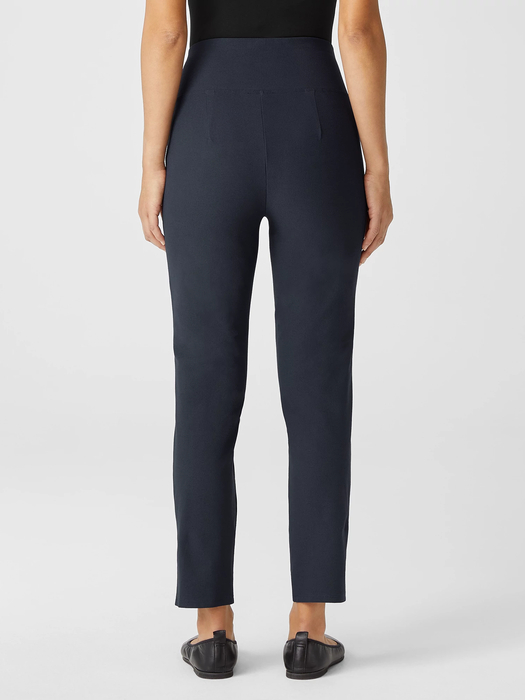 Washable Stretch Crepe High-Waisted Pant